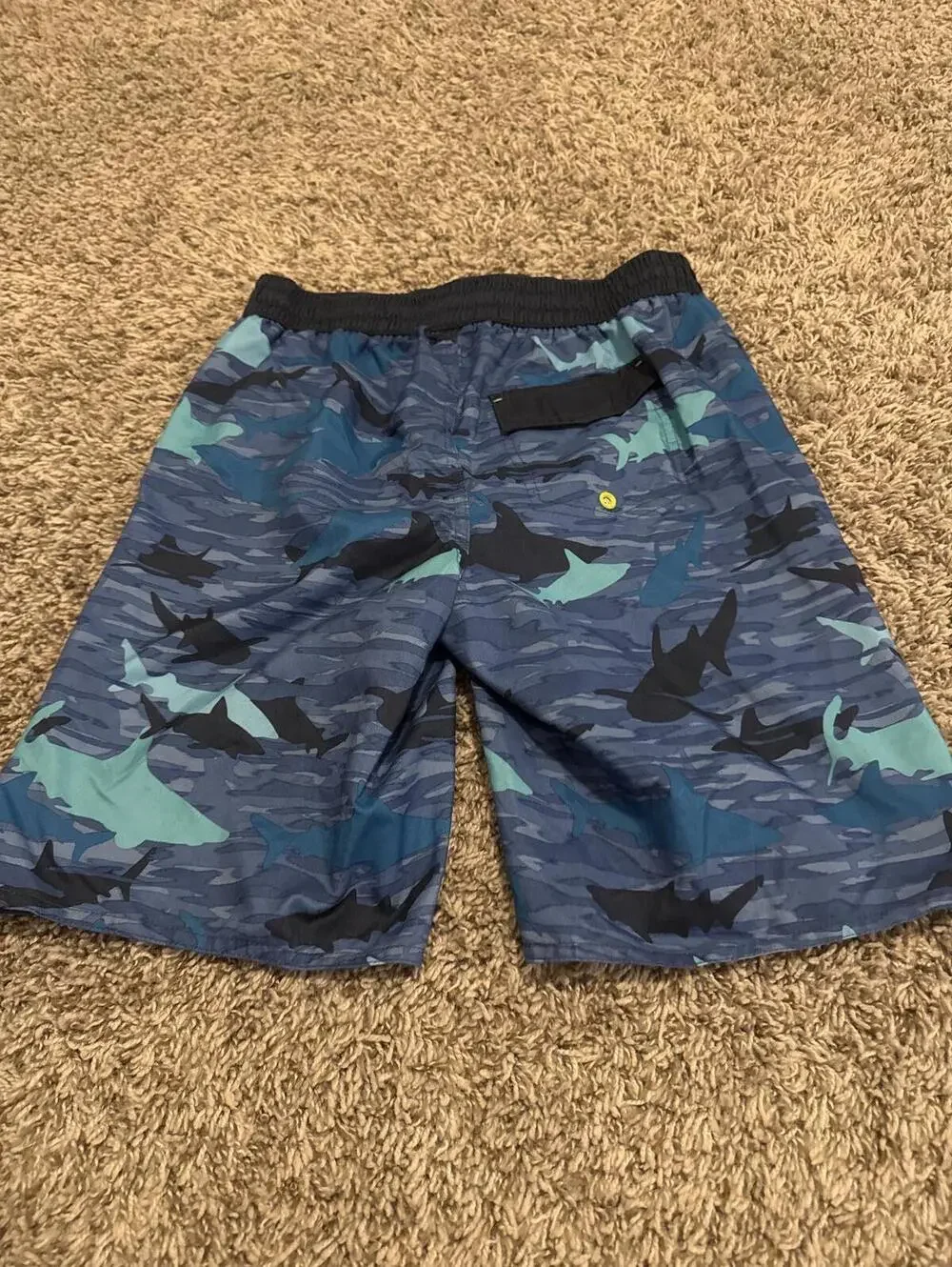 Laguna Boys Swim Trunks Shark Print Large 14/16